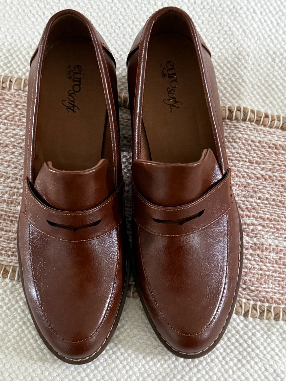 Eurosoft by Sofft Brown Penny Loafers Women's 8.5 M